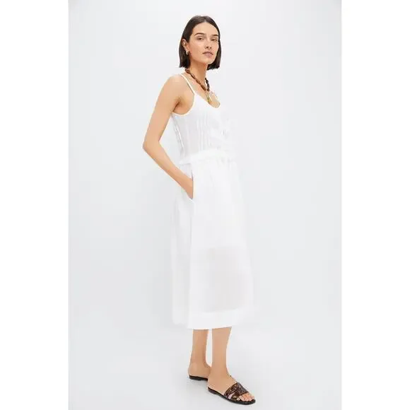 SEA NEW YORK Pearl Zora Solid Tank Button Down Dress Size M NWT Midi